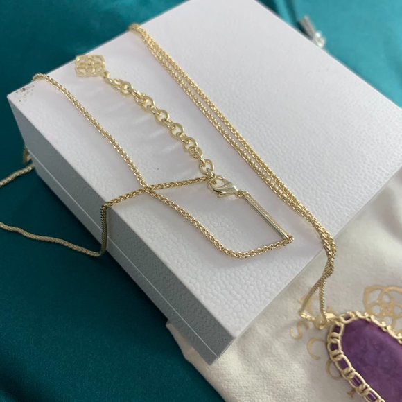 Kendra Scott Reid series colorful crystal necklace sweater chain - Picture 13 of 16